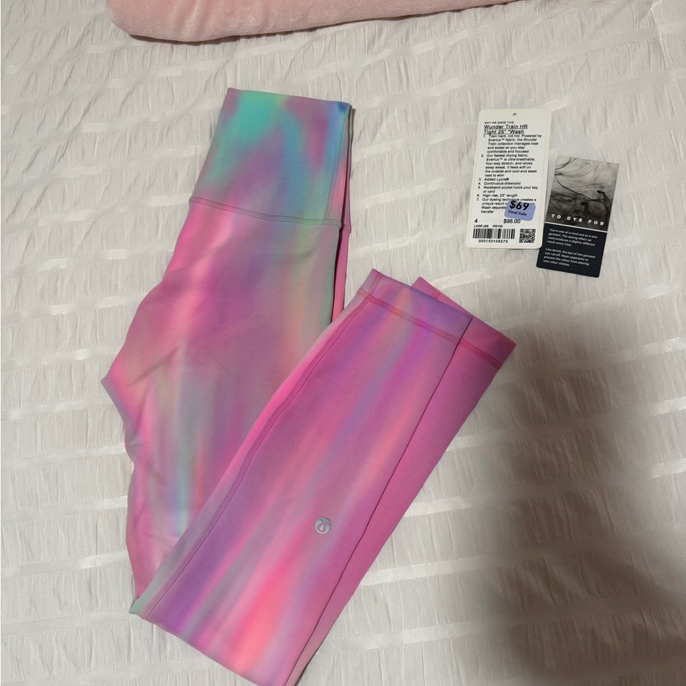 lululemon wunder train 25” psychedelic wash multi